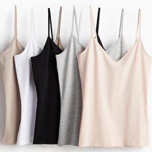 5-PACK CAMISOLE TOPS (XXL) H&M